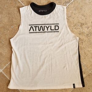 ATWYLD Sleaveless Moto Tank Top Muscle Tee Size Small